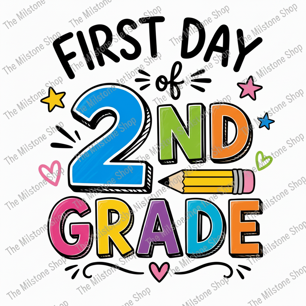 First Day of Second Grade Girl Shirt