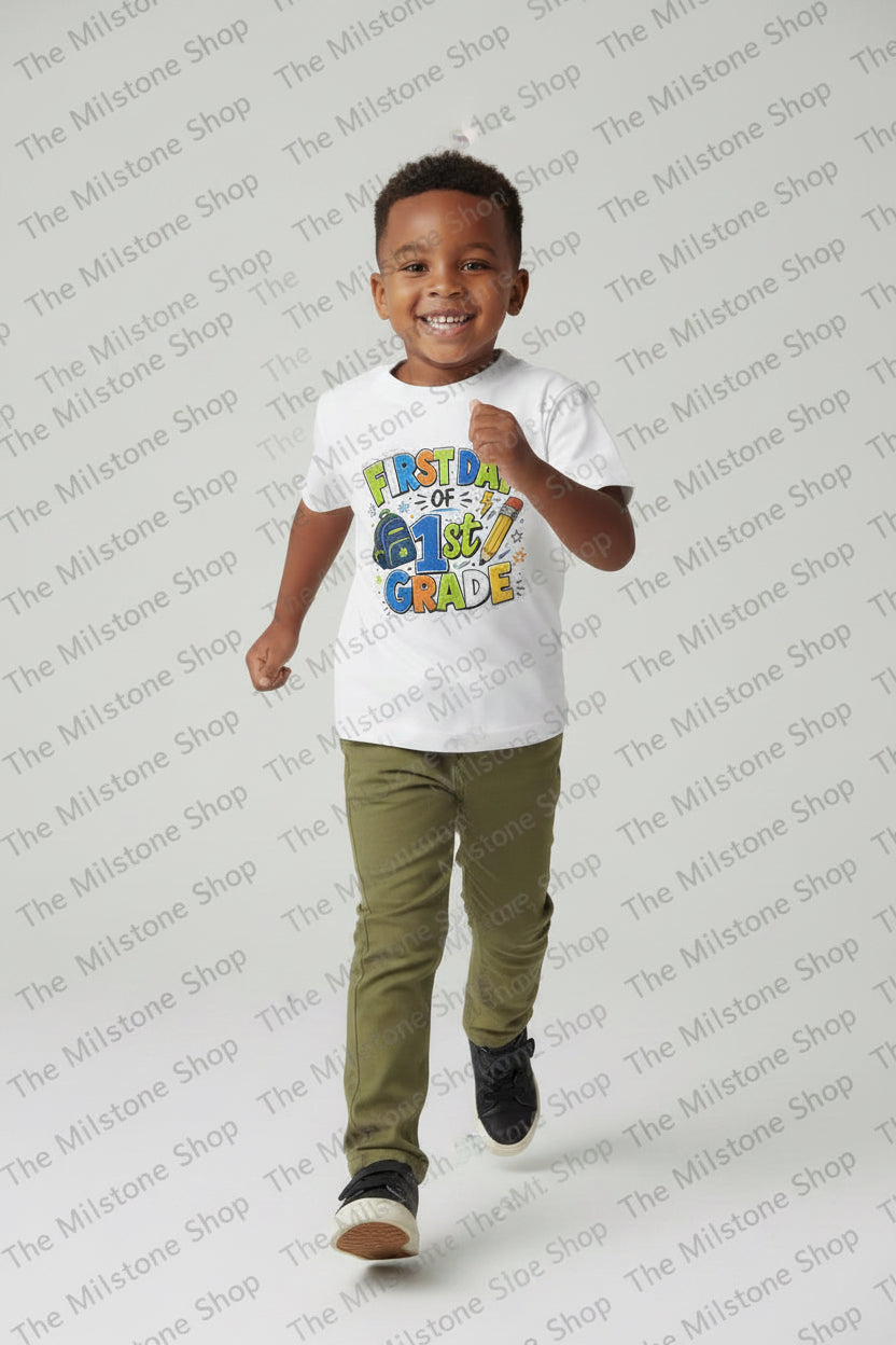 First Day of First Grade Boy Shirt