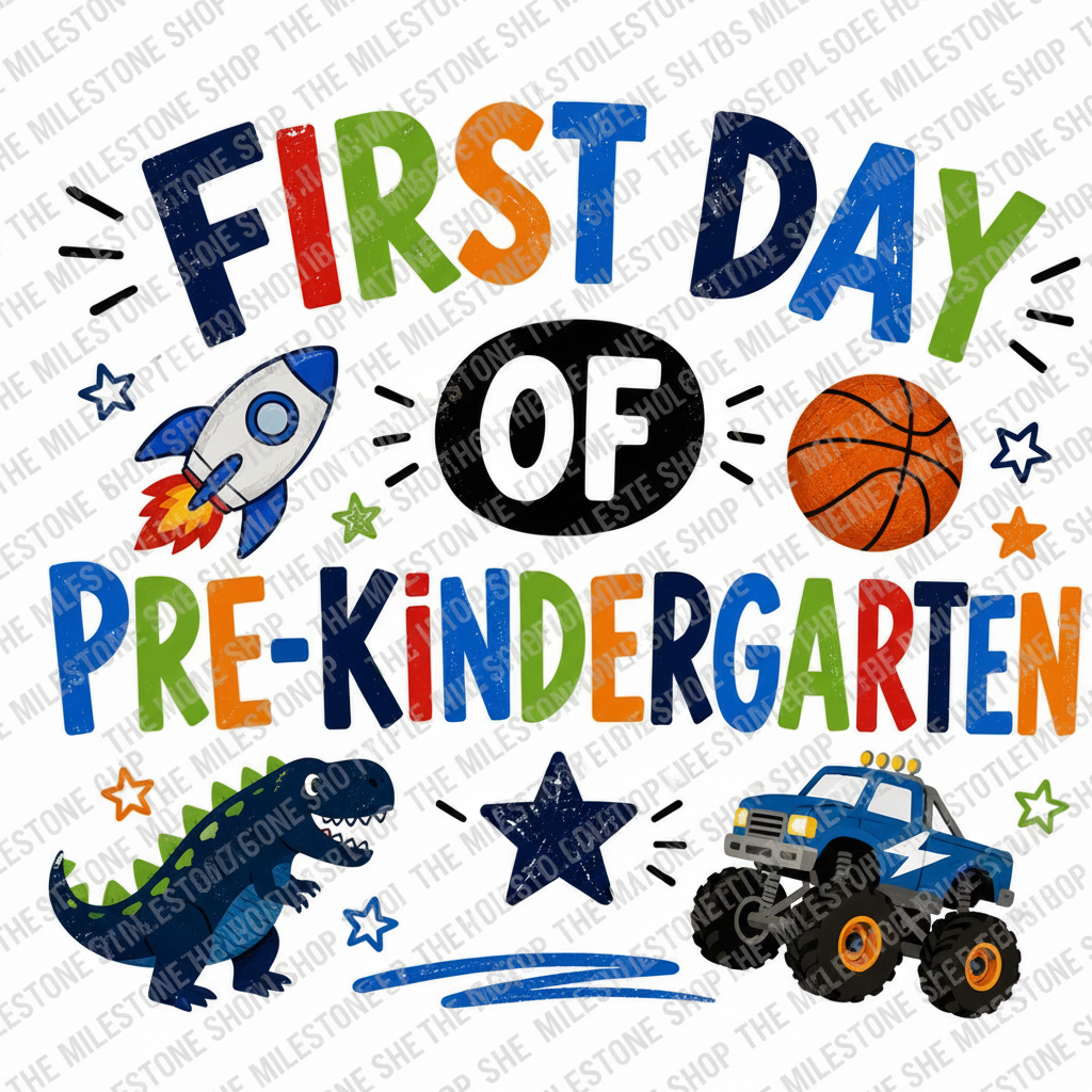 First Day of Pre-Kindergarten Boy Shirt