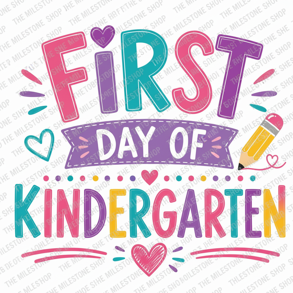 First Day of Kindergarten Girl Shirt