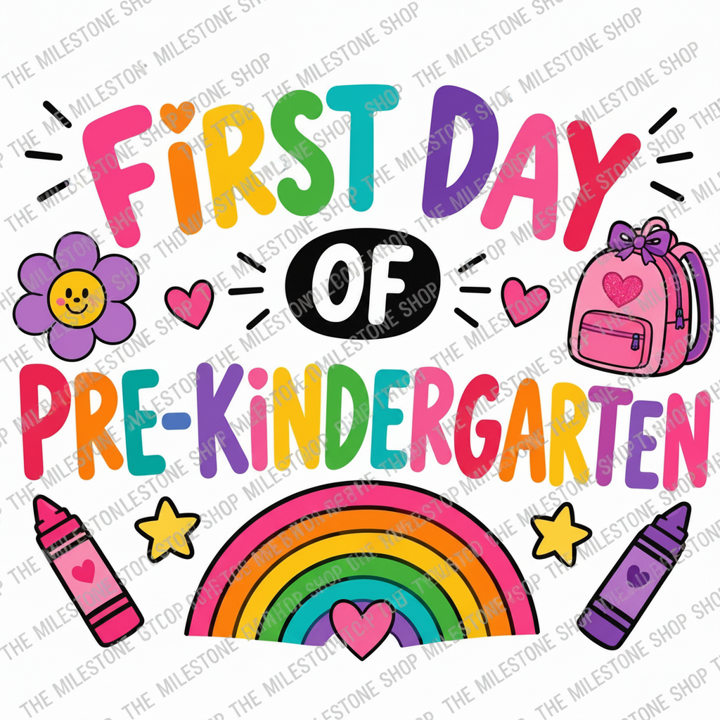 First Day of Pre-Kindergarten Girl Shirt