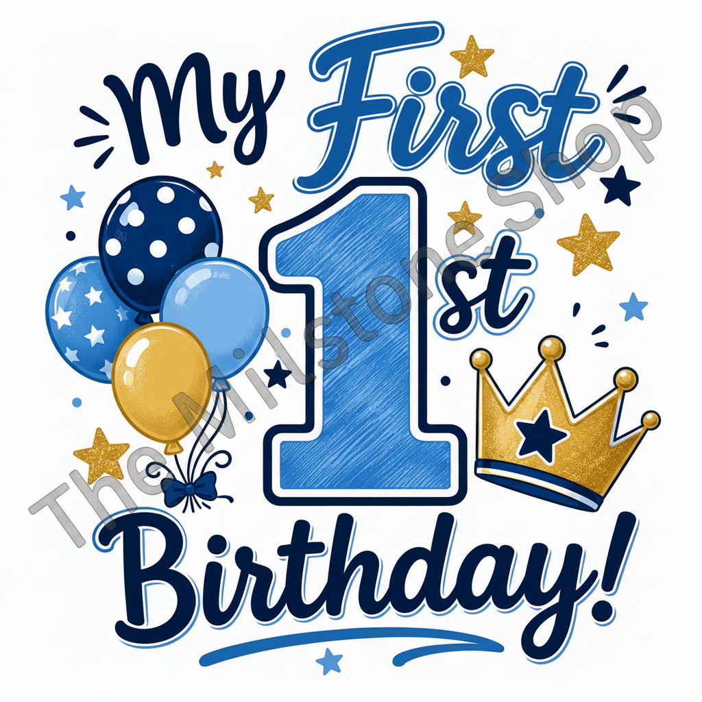 First Birthday Shirt for Boy #1